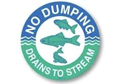 Drains to stream marker